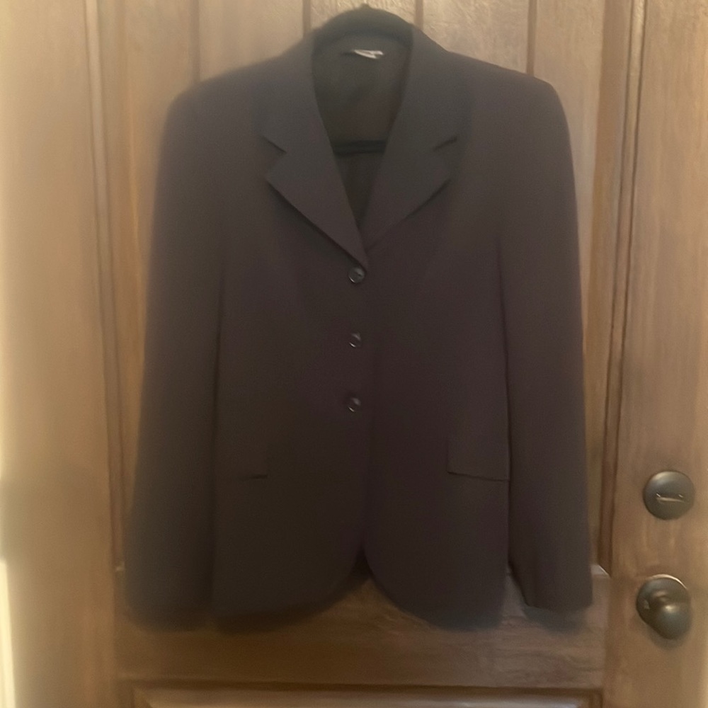 Grand Prix navy Hunt/show coat washable size women’s 12S.